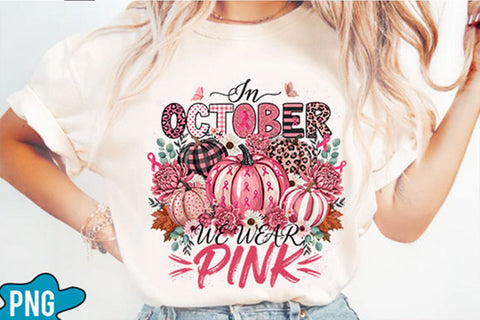 Breast Cancer Awareness Pumpkin PNG Designs Sublimation shah alam 