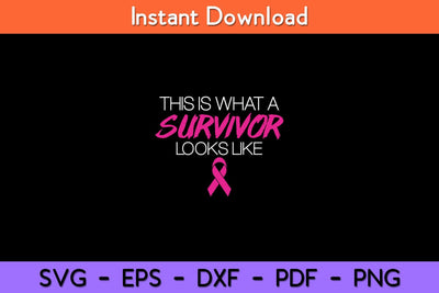 Breast Cancer Awareness Survivor Pink Ribbon Gifts Svg Design SVG artprintfile 