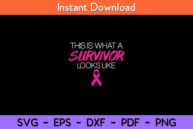 Breast Cancer Awareness Survivor Pink Ribbon Gifts Svg Design SVG artprintfile 