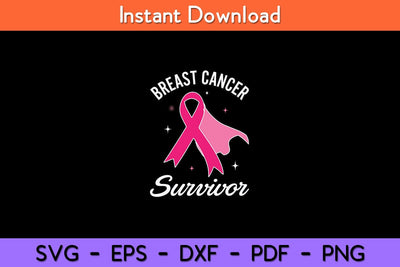 Breast Cancer Awareness Survivor Pink Ribbon Svg Design SVG artprintfile 