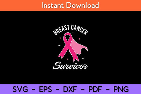Breast Cancer Awareness Survivor Pink Ribbon Svg Design SVG artprintfile 