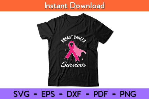 Breast Cancer Awareness Survivor Pink Ribbon Svg Design SVG artprintfile 