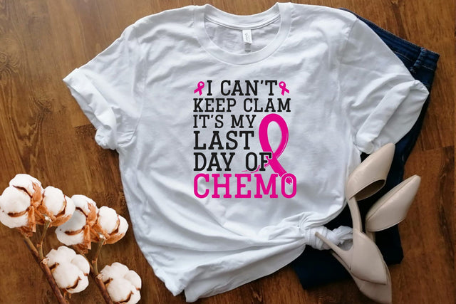 Breast Cancer Awareness Svg - I can't Keep Calm It's My Last Day of Chemo, Awareness Shirts, Awareness Ribbon Svg, Breast Cancer Gifts SVG DesignDestine 