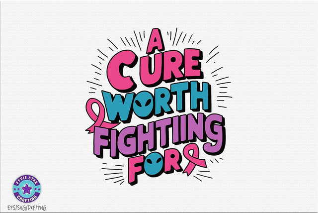 Breast Cancer Awareness SVG PNG, Breast Cancer Quote T-shirt Design SVG FiveStarCrafting 