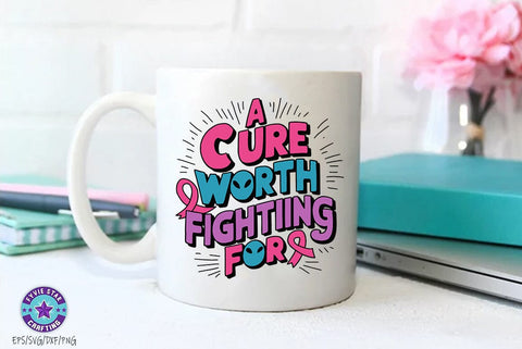 Breast Cancer Awareness SVG PNG, Breast Cancer Quote T-shirt Design SVG FiveStarCrafting 