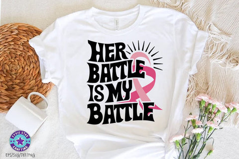 Breast Cancer Awareness SVG PNG Bundle, Breast Cancer Quote T-shirt Design SVG FiveStarCrafting 