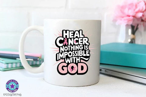 Breast Cancer Awareness SVG PNG Bundle, Breast Cancer Quote T-shirt Design SVG FiveStarCrafting 