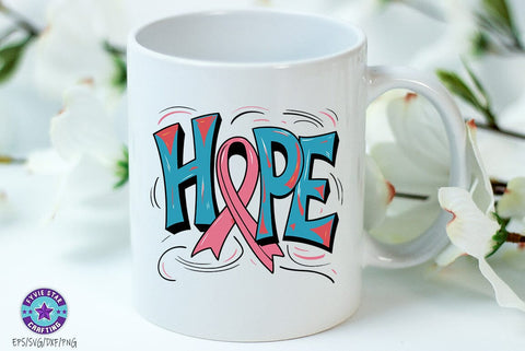 Breast Cancer Awareness SVG PNG Bundle, Breast Cancer Quote T-shirt Design SVG FiveStarCrafting 