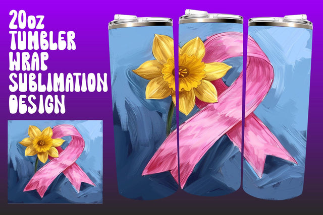 Breast Cancer Awareness Tumbler Wrap Sublimation afrosvg 