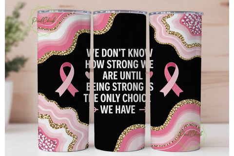 Breast Cancer Awareness Tumbler Wrap Sublimation PixelChick 