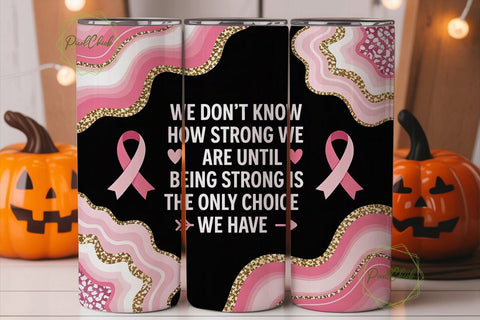 Breast Cancer Awareness Tumbler Wrap Sublimation PixelChick 