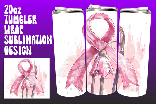Breast Cancer Awareness Watercolor Sublimation afrosvg 
