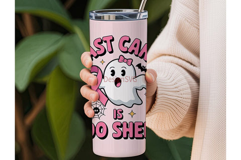 Breast Cancer Boo Sheet 20oz Tumbler Sublimation DesignSVG 