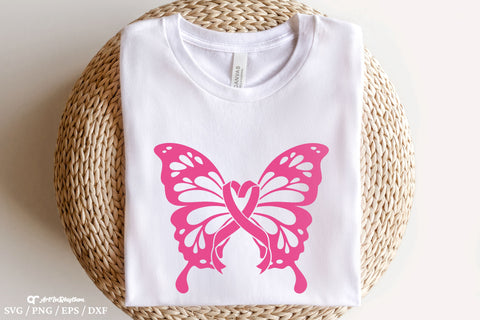 Breast Cancer Butterfly Svg, Breast Cancer Awareness Svg, Pink Ribbon Svg SVG Artinrhythm shop 