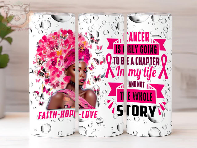 Breast Cancer Gift For Women 20 oz Skinny Tumbler, Breast Cancer Tumbler, Breast Cancer PNG Downloads, Sublimation Design, Digital, Digital Download PNG Sublimation Lara' s Designs 