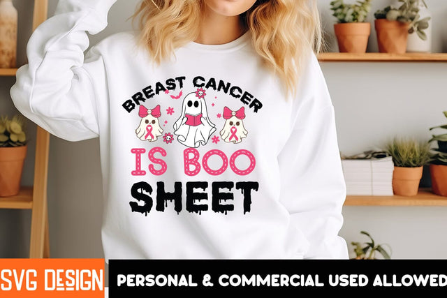 Breast Cancer is Boo Sheet 11 SVG Design, SVG BlackCatsMedia 