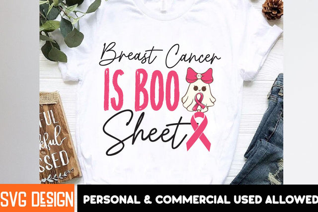 Breast Cancer is Boo Sheet 2 SVG Design, SVG BlackCatsMedia 