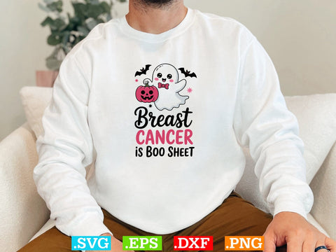 Breast Cancer Is Boo Sheet Svg, Breast Cancer Awareness Svg, Fight Breast Cancer Warrior, Breast Cancer Clip Art SVG Creativeart88 
