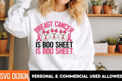 Breast Cancer is boo Sheet SVG Cut File,Breast Cancer is boo Sheet Sublimation PNG,Breast Cancer SVG Bundle,Awareness Month SVG bundle,Breast Cancer Sublimation PNG SVG BlackCatsMedia 