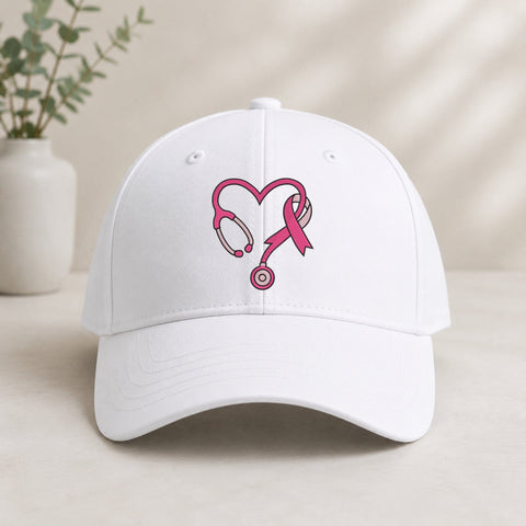Breast Cancer Nurse Stethoscope Embroidery Design – Pink Ribbon Heart Machine Embroidery File, Nurse Awareness Design Embroidery/Applique DESIGNS PatternFeed8 