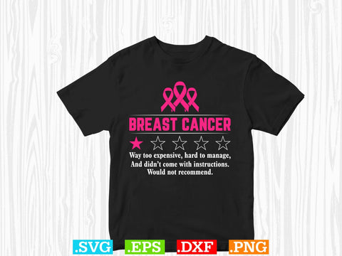 Breast Cancer Pink Ribbon Breast Cancer Awareness T-Shirt, Back The Pink Svg, Breast Cancer Png SVG Creativeart88 