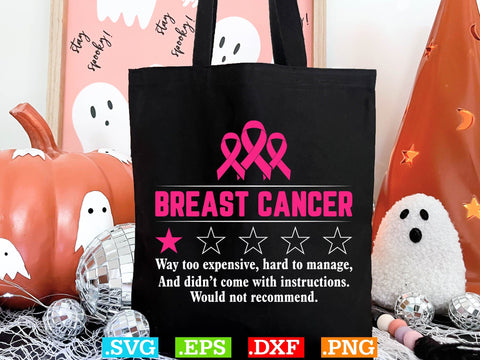 Breast Cancer Pink Ribbon Breast Cancer Awareness T-Shirt, Back The Pink Svg, Breast Cancer Png SVG Creativeart88 