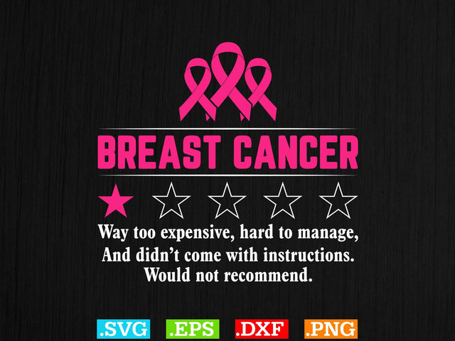 Breast Cancer Pink Ribbon Breast Cancer Awareness T-Shirt, Back The Pink Svg, Breast Cancer Png SVG Creativeart88 