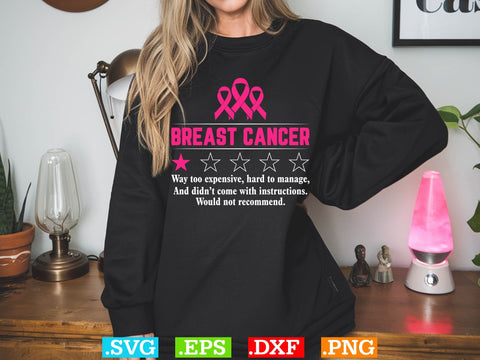 Breast Cancer Pink Ribbon Breast Cancer Awareness T-Shirt, Back The Pink Svg, Breast Cancer Png SVG Creativeart88 