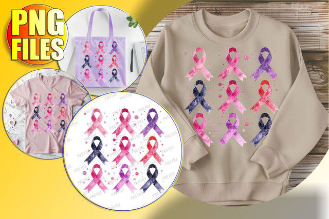 Breast Cancer Pink Ribbon PNG Clipart Sublimation afrosvg 