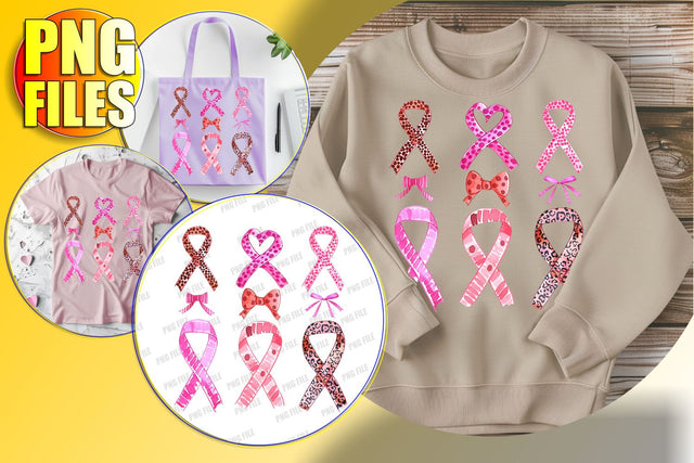 Breast Cancer Ribbon Art Clipart PNG Sublimation afrosvg 