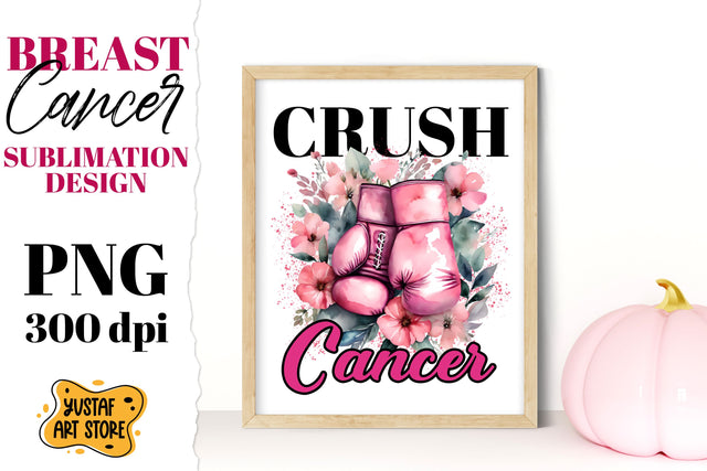 Breast Cancer sublimation. Pink October. Crush cancer Sublimation Yustaf Art Store 