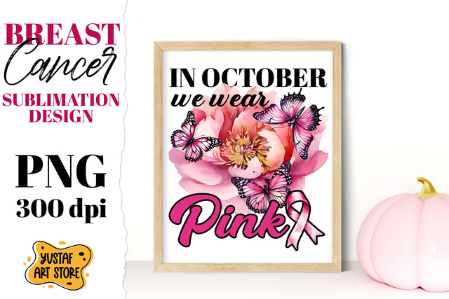Breast Cancer sublimation. Pink October sublimation Sublimation Yustaf Art Store 