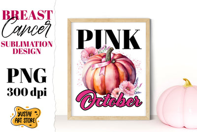 Breast Cancer sublimation. Pink October sublimation Sublimation Yustaf Art Store 