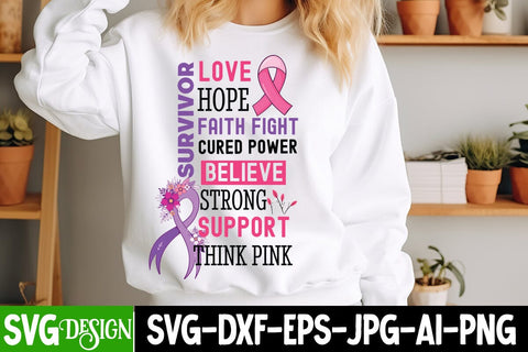 Breast Cancer Svg Design | Breast Cancer Sublimation Design | Breast Cancer Svg Design Bundle SVG BlackCatsMedia 