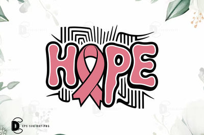 Breast Cancer SVG PNG, Breast Cancer Quote T-shirt Design, Hope SVG FiveStarCrafting 