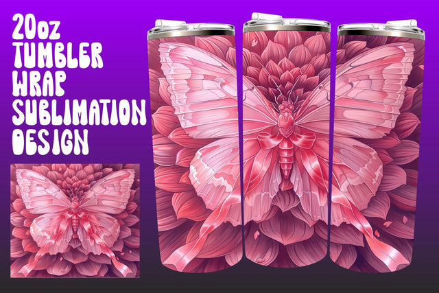Breast Cancer Tumbler Wrap Sublimation afrosvg 