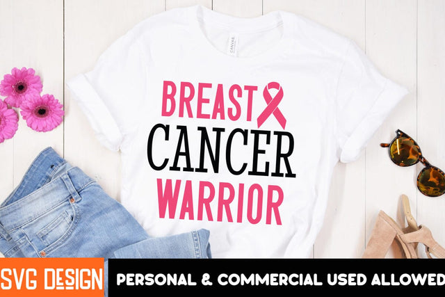 Breast Cancer Warrior-01 SVG Design, SVG BlackCatsMedia 