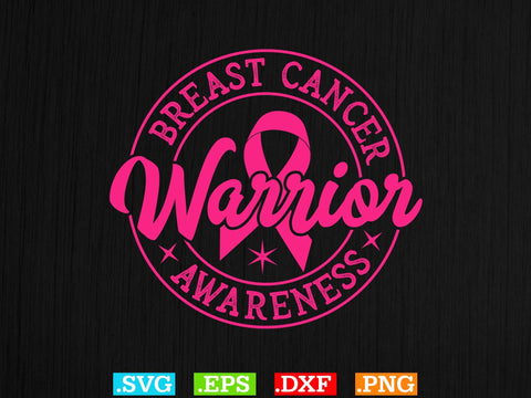 Breast Cancer Warrior Awareness Shirt, Back The Pink Svg, Breast Cancer Png SVG Creativeart88 