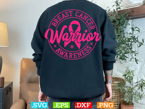 Breast Cancer Warrior Awareness Shirt, Back The Pink Svg, Breast Cancer Png SVG Creativeart88 