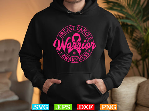 Breast Cancer Warrior Awareness Shirt, Back The Pink Svg, Breast Cancer Png SVG Creativeart88 