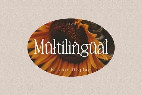 Breasto Display Typeface Font Fadeline Std. 