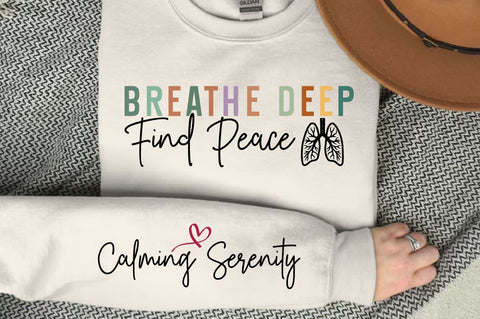 Breathe Deep Find Peace Sleeve SVG Design SVG Designangry 