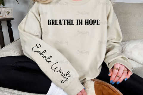 Breathe in Hope Sleeve SVG Design SVG Designangry 