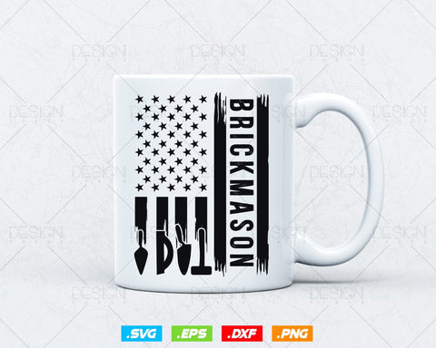 Bricklayer American Flag Brick Mason Life Masonry Svg Png, Construction svg, SVG Files for Cricut Silhouette, Clipart, Instant download SVG DesignDestine 