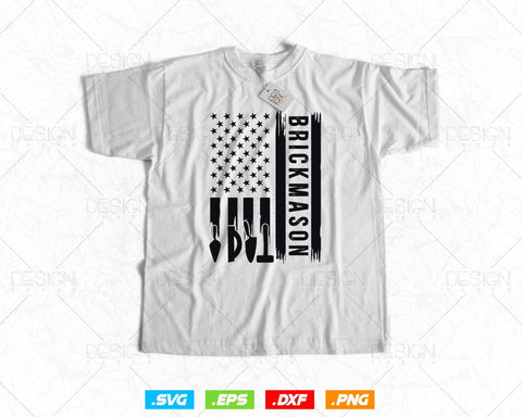 Bricklayer American Flag Brick Mason Life Masonry Svg Png, Construction svg, SVG Files for Cricut Silhouette, Clipart, Instant download SVG DesignDestine 