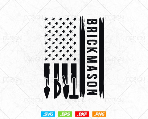 Bricklayer American Flag Brick Mason Life Masonry Svg Png, Construction svg, SVG Files for Cricut Silhouette, Clipart, Instant download SVG DesignDestine 