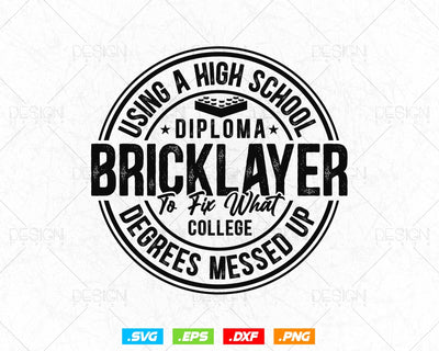 Bricklayer Master Builder Construction Crew Building Blocks Svg Png, Mason life, SVG Files for Cricut Silhouette, Clipart, Instant download SVG DesignDestine 