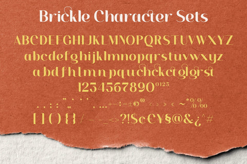 Brickle - Display Font Font studioalmeera 