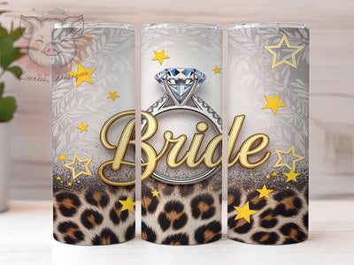 Bridal Party Wedding Tumbler Wrap, Bridal Party Cup, Diamond Ring Design, Future Bride Tumbler, Engagement Gift Art, Bride To Be Gift, Wedding Planning Cup Sublimation Lara' s Designs 