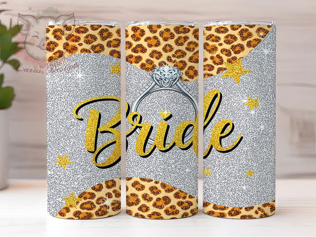Bridal Party Wedding Tumbler Wrap, Bridal Party Cup, Diamond Ring Design, Future Bride Tumbler, Engagement Gift Art, Bride To Be Gift, Wedding Planning Cup Sublimation Lara' s Designs 